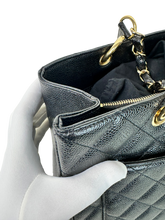 Load image into Gallery viewer, CHANEL GRAND SHOPPING BLACK TOTE IN CAVIAR LEATHER IN GOLD HARDWARE