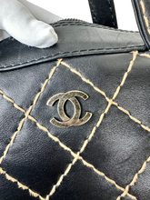Load image into Gallery viewer, Chanel Wild Stitch Bowler Boston Handbag in Calf Leather