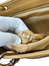 Load image into Gallery viewer, CHANEL GRAND SHOPPING BEIGE TOTE IN CAVIAR LEATHER IN GOLD HARDWARE