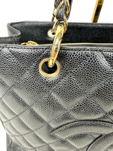 Load image into Gallery viewer, CHANEL GRAND SHOPPING BLACK TOTE IN CAVIAR LEATHER IN GOLD HARDWARE