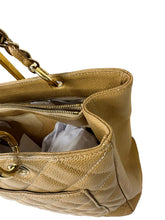 Load image into Gallery viewer, CHANEL GRAND SHOPPING BEIGE TOTE IN CAVIAR LEATHER IN GOLD HARDWARE