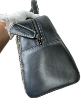 Load image into Gallery viewer, Chanel Wild Stitch Bowler Boston Handbag in Calf Leather