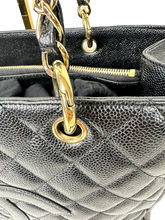 Load image into Gallery viewer, CHANEL GRAND SHOPPING BLACK TOTE IN CAVIAR LEATHER IN GOLD HARDWARE