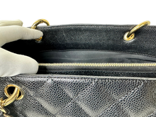 Load image into Gallery viewer, CHANEL GRAND SHOPPING BLACK TOTE IN CAVIAR LEATHER IN GOLD HARDWARE