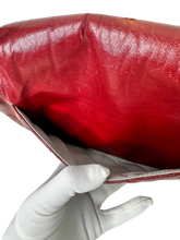 Load image into Gallery viewer, CHANEL TIMELESS MEDIUM SINGLE FLAP GLAZED LAMBSKIN ROUGE RED/WINE RED LEATHER
