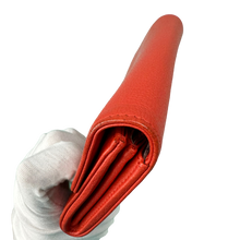 Load image into Gallery viewer, CHANEL LONG BI FOLD CAVIAR LEATHER RED ORANGE SKI EDITION
