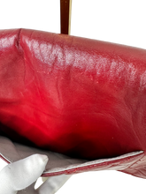Load image into Gallery viewer, CHANEL TIMELESS MEDIUM SINGLE FLAP GLAZED LAMBSKIN ROUGE RED/WINE RED LEATHER

