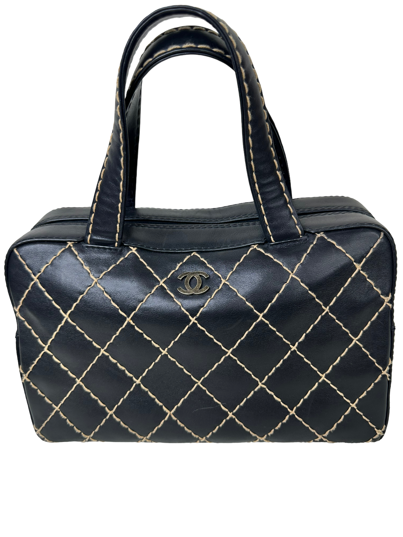 Chanel Wild Stitch Bowler Boston Handbag in Calf Leather – EVERYPOSH