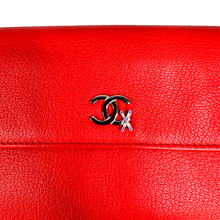 Load image into Gallery viewer, CHANEL LONG BI FOLD CAVIAR LEATHER RED ORANGE SKI EDITION
