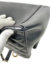 Load image into Gallery viewer, CHANEL GRAND SHOPPING BLACK TOTE IN CAVIAR LEATHER IN GOLD HARDWARE
