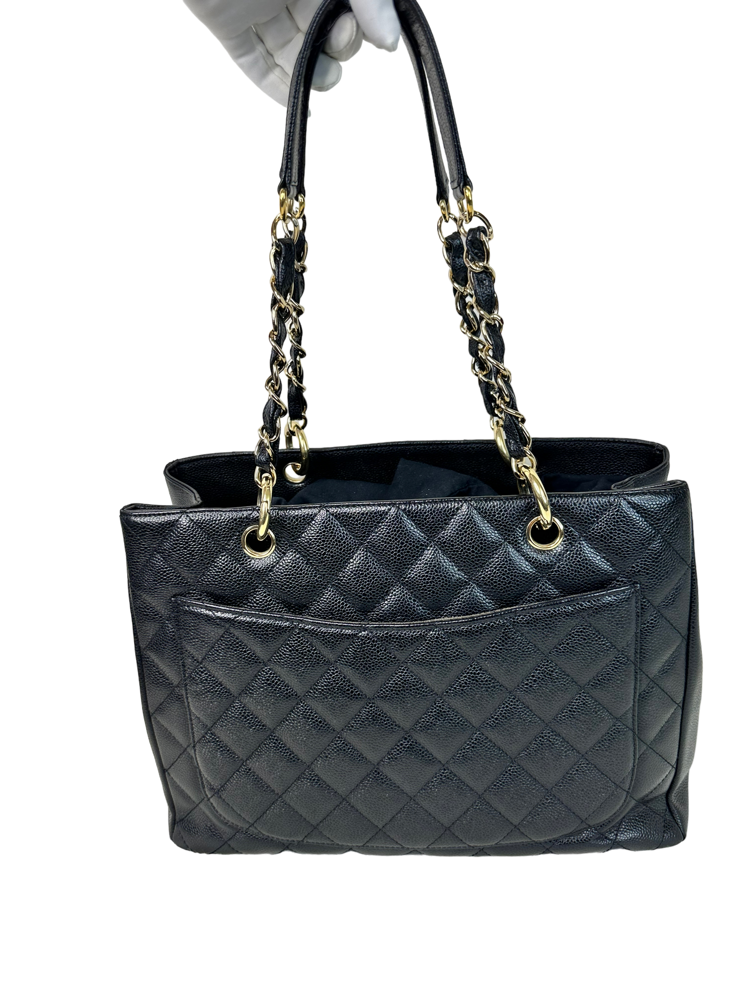 Transparent Chanel Tote Bag with Silver Hardware