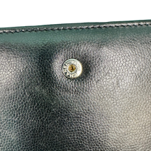 Load image into Gallery viewer, CHANEL BLACK MEDIUM LONG BIFOLD WALLET IN SILVER HARDWARE
