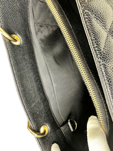Load image into Gallery viewer, CHANEL GRAND SHOPPING BLACK TOTE IN CAVIAR LEATHER IN GOLD HARDWARE

