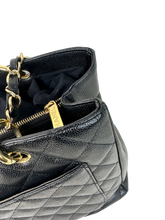 Load image into Gallery viewer, CHANEL GRAND SHOPPING BLACK TOTE IN CAVIAR LEATHER IN GOLD HARDWARE
